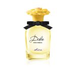 Dolce & Gabbana Dolce Shine Eau de Parfum 75ml bottle with golden cap and floral design #