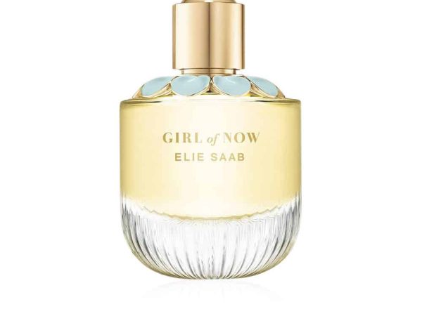Elie Saab Girl Of Now Eau de Parfum 90ml bottle with flower-shaped cap
