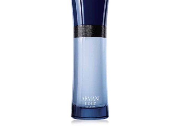 Armani Code Colonia Eau de Toilette 75ml bottle with light blue gradient design