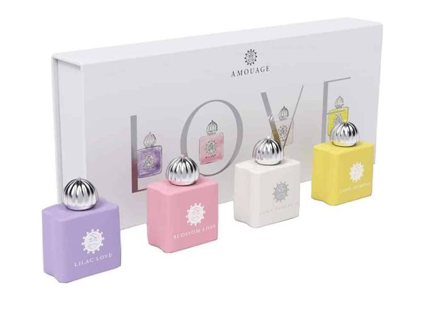 Kilian Love Mini Eau De Parfum Set featuring 4 luxury travel-sized fragrances in elegant packaging