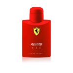Red Scuderia Eau De Toilette 125ml men's fragrance bottle with racing-inspired design