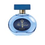Her Secret Night Eau de Toilette 80ml by Antonio Banderas in elegant purple bottle