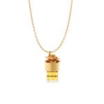 Strange Love Perfumed Oil Necklace 1.25ml with 24-inch chain featuring exotic oud and rose notes ##