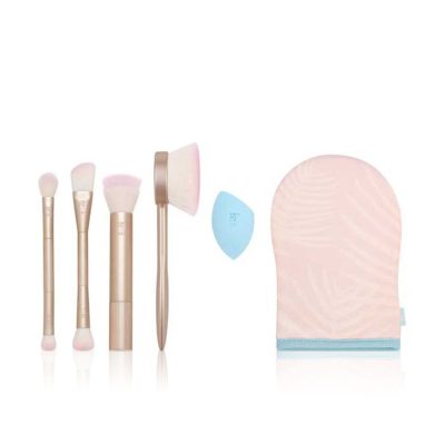 Endless Summer Glow Brush Set - 8 professional makeup brushes for face and eyes