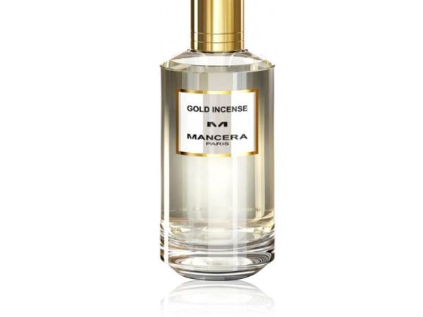 Gold Incense Eau de Parfum 120ml luxury oriental fragrance bottle with golden accents