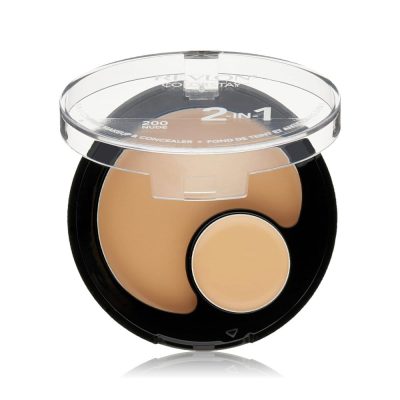 Revlon ColorStay 2 in 1 Compact Foundation and Concealer in shade 200 Nude with applicator and mirror