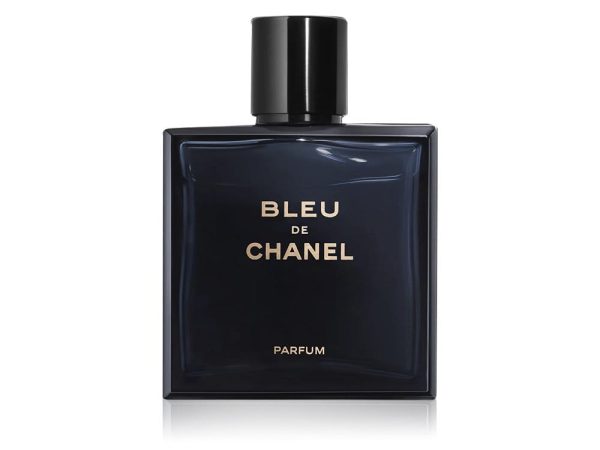 Bleu De Chanel Parfum 150ml luxury men's fragrance in deep blue bottle with magnetic cap