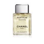 Chanel Egoiste Platinum Eau de Toilette 50ml bottle on luxury display