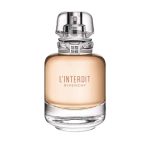 Givenchy L'Interdit Eau de Toilette 80ml bottle with elegant black ribbon detail