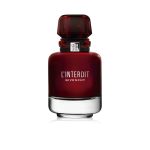 Givenchy L'Interdit Rouge Eau De Parfum 80ml bottle in striking red glass