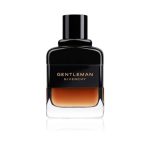 Givenchy Gentleman Reserve Privee Eau de Parfum 100ml bottle with wooden cap and amber liquid