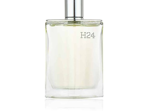 Hermès H24 Eau de Parfum 100ml bottle featuring modern green masculine fragrance