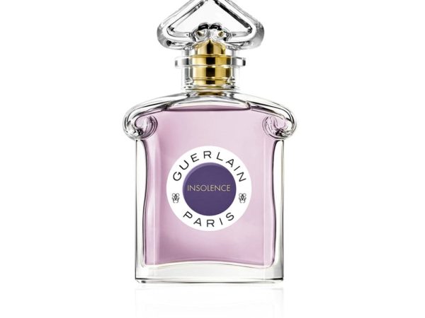 Guerlain Insolence Eau de Parfum 75ml in violet-tinted artistic bottle