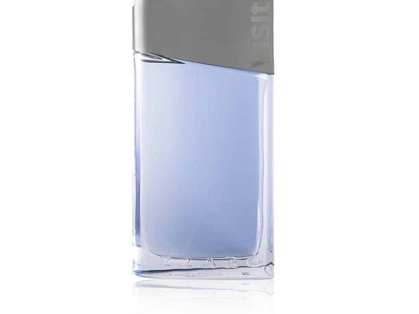 Visit Eau De Toilette 100ml bottle featuring aromatic masculine fragrance with amber and musk notes