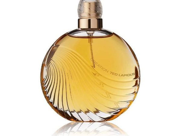 Creation EDT 100ml luxury oriental fragrance bottle with amber liquid