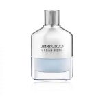 Jimmy Choo Urban Hero Eau De Parfum 100ml bottle with grey metallic design inspired by urban architecture ##