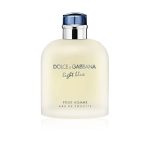 Dolce & Gabbana Light Blue Eau De Toilette 200ml bottle with blue gradient design ##