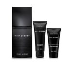 Nuit D'Issey Gift Set 3 PCS by Issey Miyake featuring EDT, shower gel and travel spray