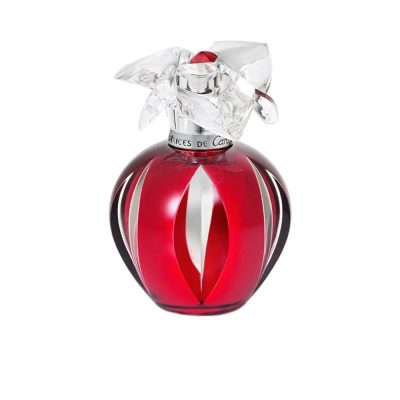 Delices De Cartier Eau de Toilette 100ml bottle with signature red cap and elegant packaging
