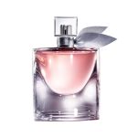 Lancôme La Vie Est Belle Eau De Parfum 75ml bottle with grey organza ribbon