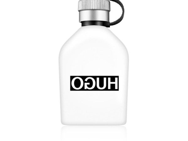 Hugo Reversed Eau de Toilette 125ml bottle by Hugo Boss men's fragrance with blue gradient design