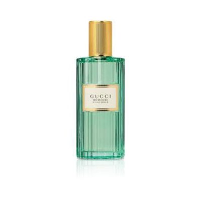 Gucci Memoire D Une Odeur Eau De Parfum 100ml bottle with ribbed glass design and gold cap #
