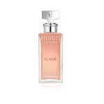 Calvin Klein Eternity Flame Eau de Parfum 100ml bottle in signature red glass design