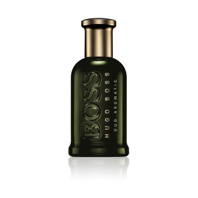 Oud Aromatic Eau De Parfum 100ml luxury Arabian fragrance bottle with golden accents