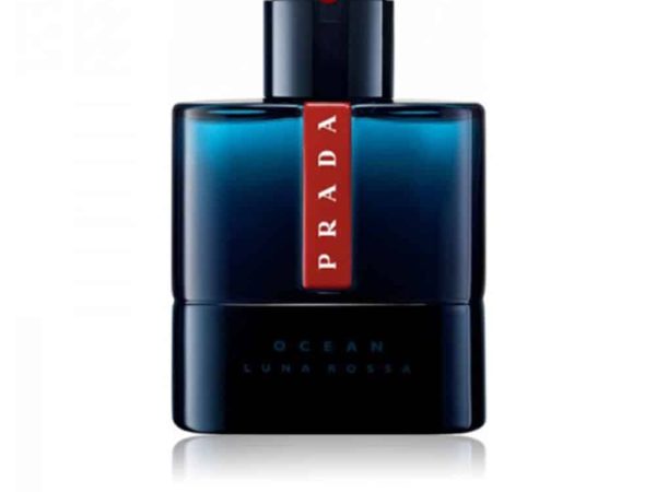 Prada Luna Rossa Ocean Eau De Toilette 100ml bottle with gradient blue design #