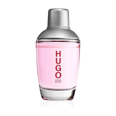 Hugo Energise Eau de Toilette for Men 75ml bottle with blue and silver design ##
