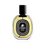 Diptyque L'Ombre Dans L'Eau Eau De Toilette 75ml bottle featuring blackcurrant and rose fragrance