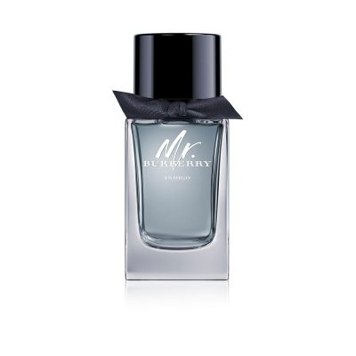 Mr. Burberry Indigo Eau De Toilette 100ml bottle with signature check pattern cap ##