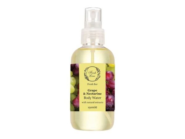 Grape and Nectarine Body Mist Water 150ml Fruity Refreshing Spray Bottle ##