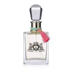 Peace Love and Juicy Eau de Parfum 100ml bottle with decorative peace sign charms