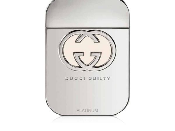 Gucci Guilty Platinum Eau de Toilette 75ml Bottle in Metallic Platinum Design