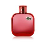 Red Eau De Toilette 100ml bottle with elegant glass design and striking red accents