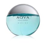 Bvlgari Aqva Marine Eau de Toilette 100ml bottle featuring aquatic blue design inspired by sea stones