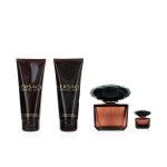 Crystal Noir Eau De Toilette Gift Set by Versace featuring Complete 4-Piece Collection