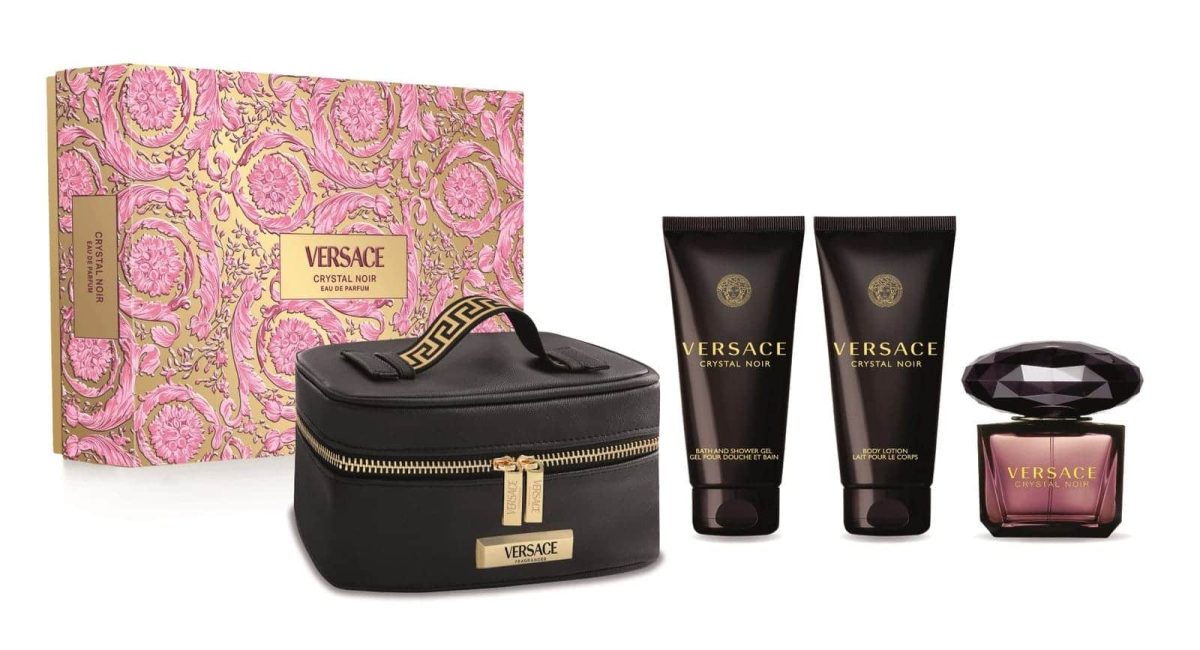 Crystal Noir Gift Set by Versace featuring Complete 4-Piece Collection