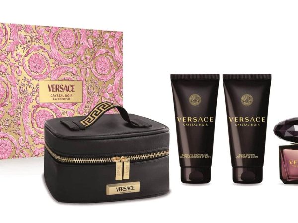 Crystal Noir Gift Set by Versace featuring Complete 4-Piece Collection