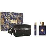 Dylan Blue Gift Set by Versace featuring EDT and Bath Products