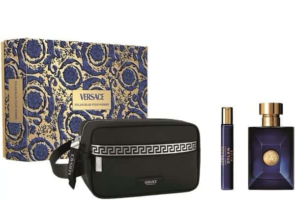 Dylan Blue Gift Set by Versace featuring EDT and Bath Products