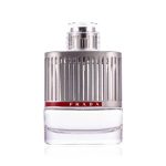 Prada Luna Rossa Eau De Toilette for Men 150ml bottle against blue background