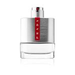 Prada Luna Rossa Eau De Toilette 100ml bottle with silver cap and minimalist design for men