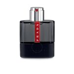 Prada Luna Rossa Carbon Eau De Toilette 50ml bottle with hexagonal design and metallic accents #