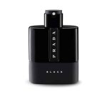 Prada Luna Rossa Black Eau De Parfum 100ml bottle with black design and red stripe