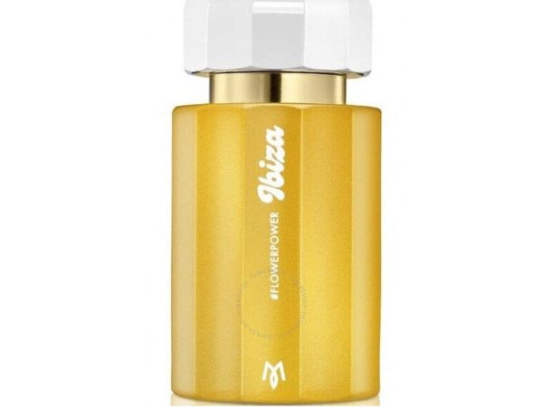 Ibiza Flower Power Eau de Parfum 100ml bottle with bohemian floral design