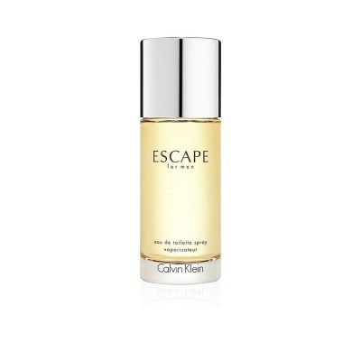 Calvin Klein Escape Eau de Toilette 100ml bottle with aquatic blue fragrance