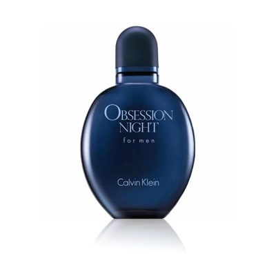 Calvin Klein Obsession Night Eau De Toilette 125ml bottle on black background