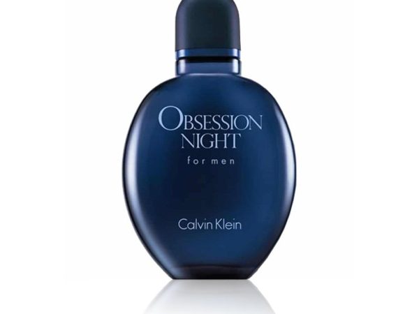 Calvin Klein Obsession Night Eau De Toilette 125ml bottle on black background